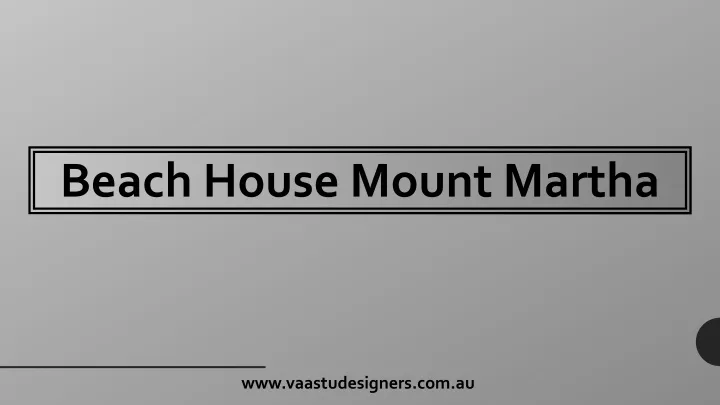 beach house mount martha