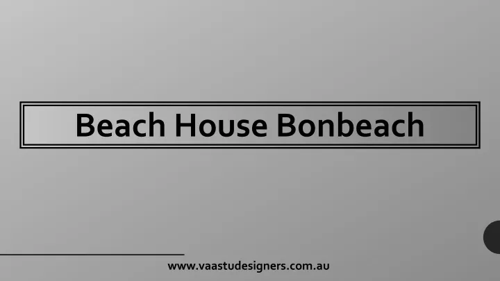 beach house bonbeach