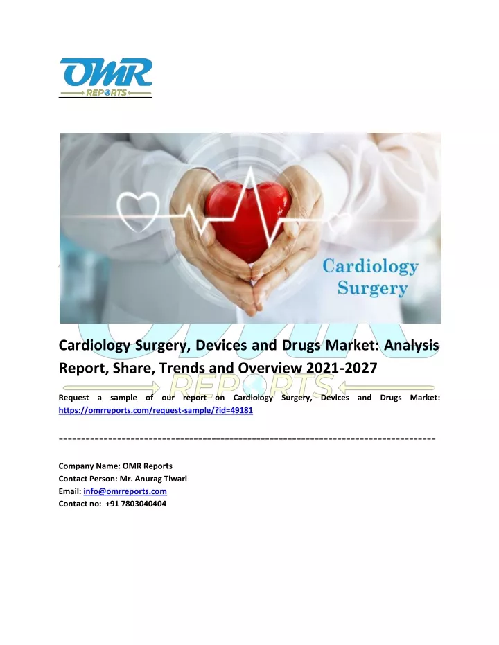 cardiology surgery devices and drugs market