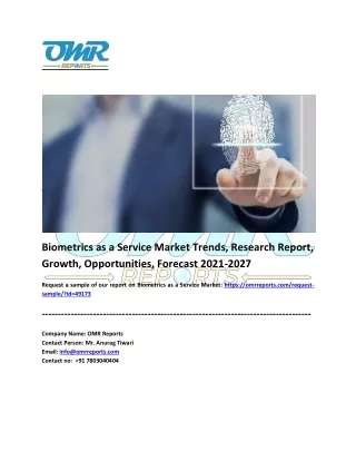 biometrics as a service market trends research