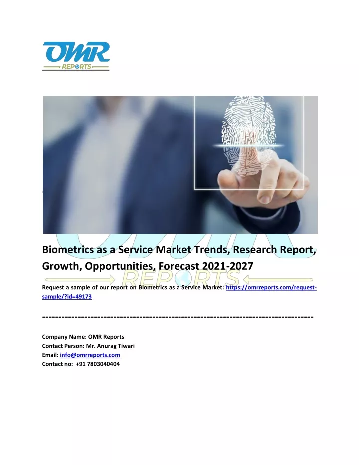 biometrics as a service market trends research