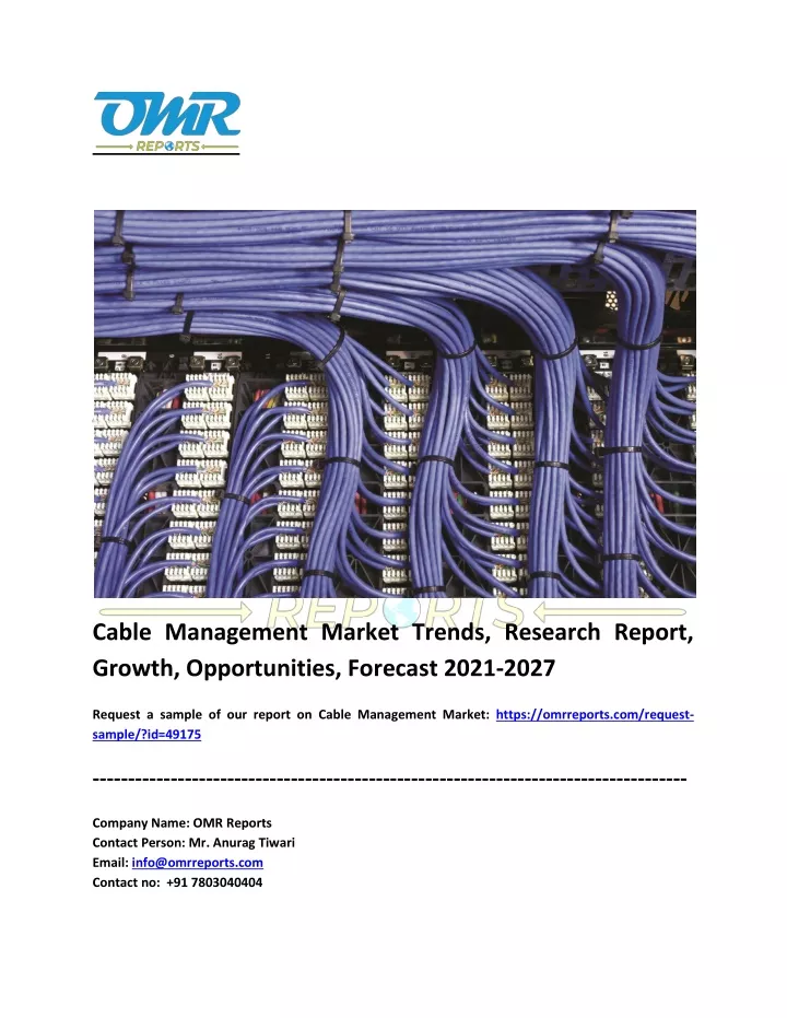 cable management market trends research report