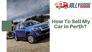 How to Sell My Car in Perth?