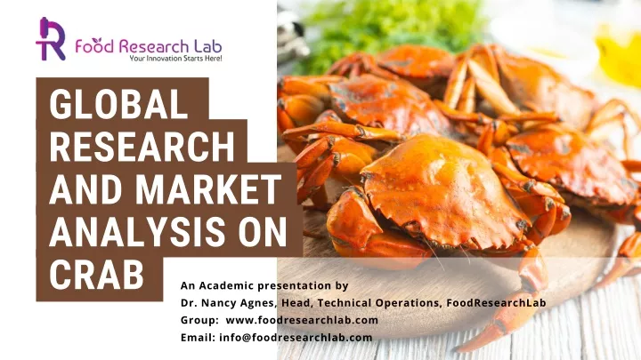 global research and market analysis on crab