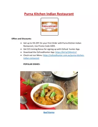 purna kitchen indian restaurant