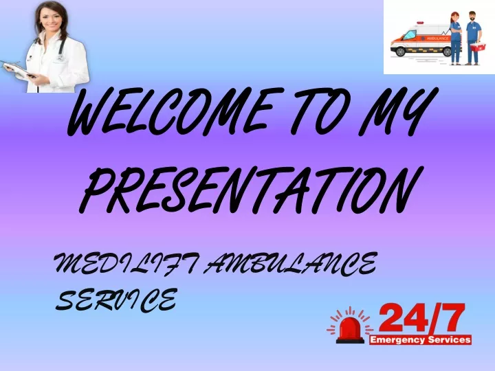 welcome to my presentation