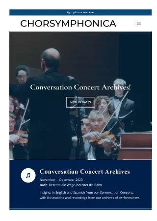 Choral Music - ChorSymphonica