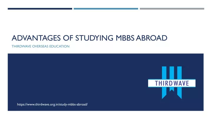 advantages of studying mbbs abroad