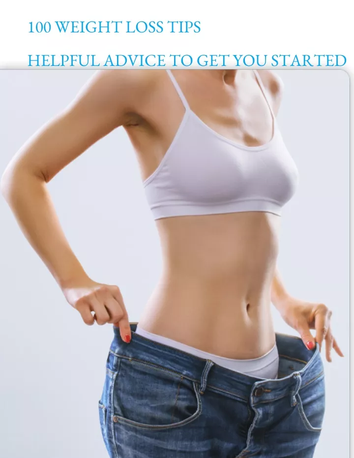 100 weight loss tips helpful advice