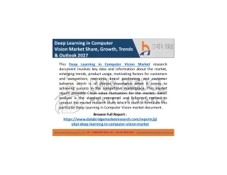 deep learning in computer vision market share