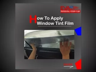how to apply window film