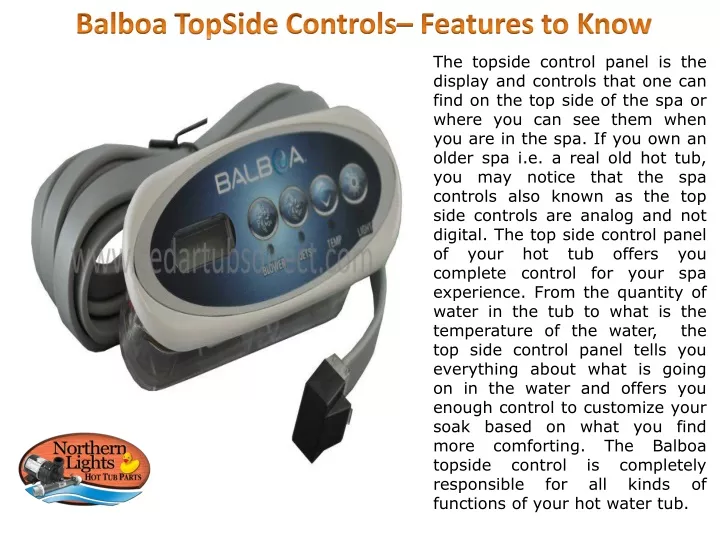 balboa topside controls features to know