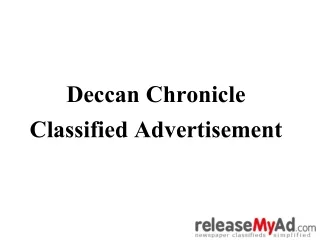deccan chronicle classified advertisement