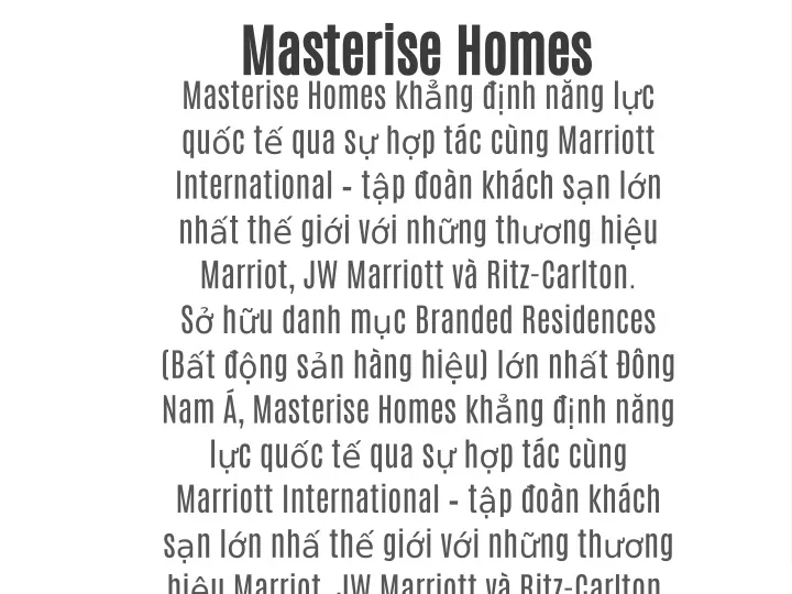 masterise homes masterise homes