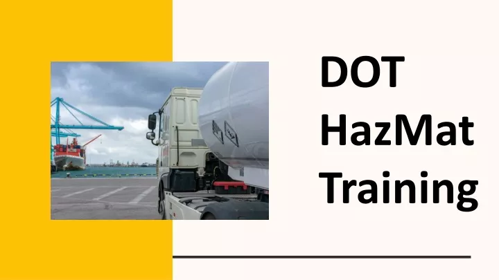 dot hazmat training