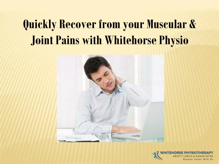 quickly recover from your muscular joint pains