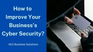 How to improve your business’s cyber security