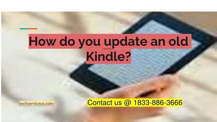 how do you update an old kindle