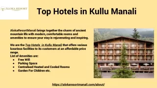 top hotels in kullu manali