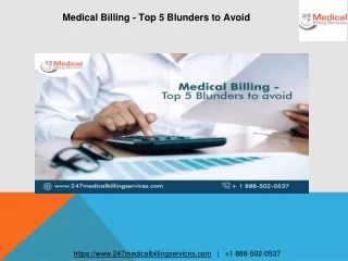 medical billing top 5 blunders to avoid