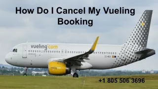 how do i cancel my vueling booking
