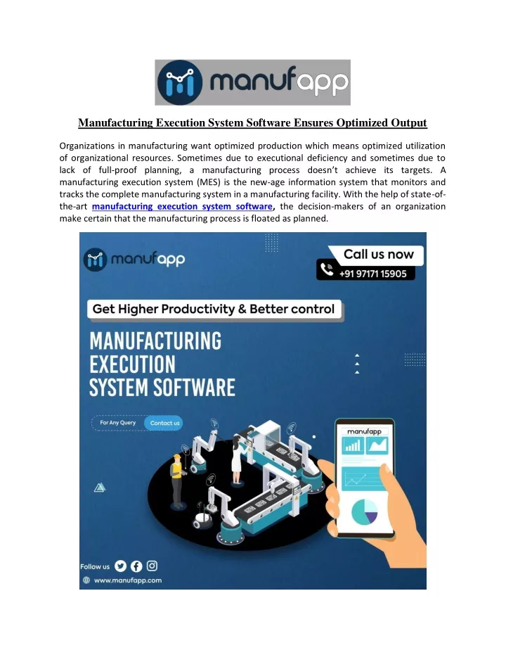 manufacturing execution system software ensures