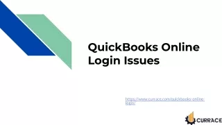 QuickBooks Online Login Issues