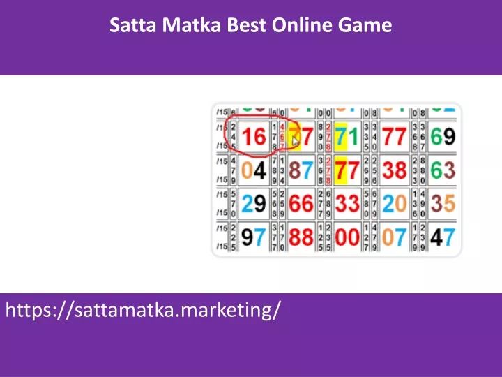 satta matka best online game