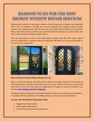 Windows and Door Replacement for Home Improvement