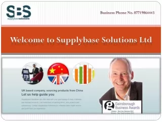 Product Sourcing Company from China to UK