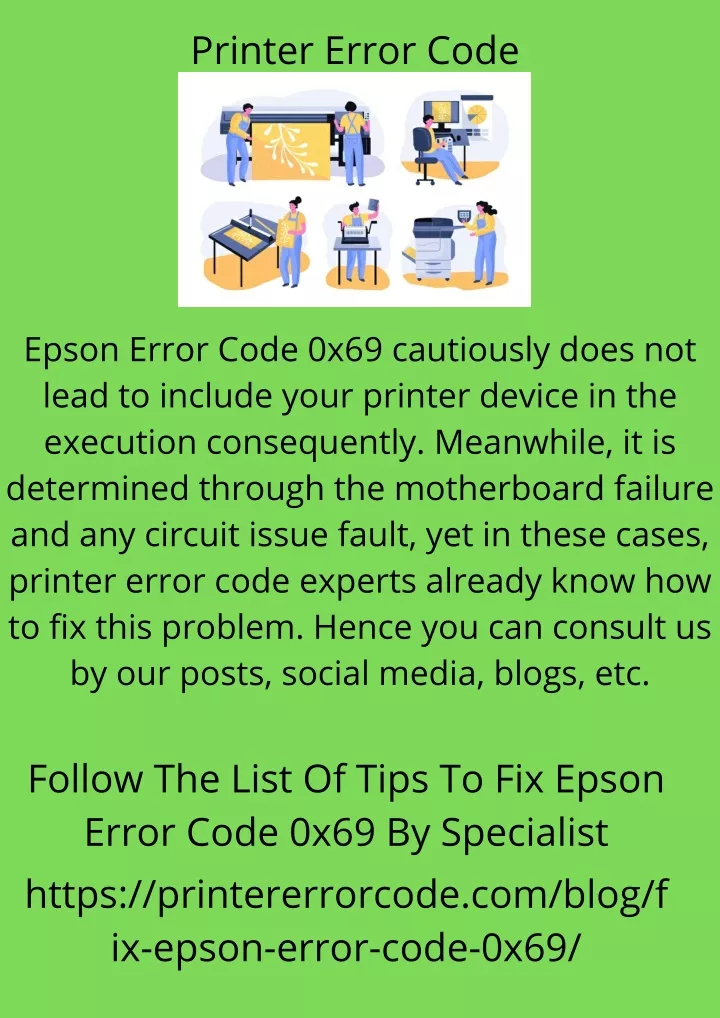 printer error code