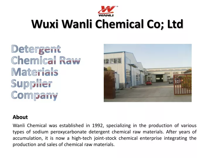 wuxi wanli chemical co ltd