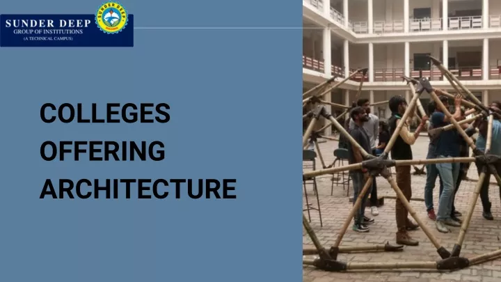 colleges offering architecture