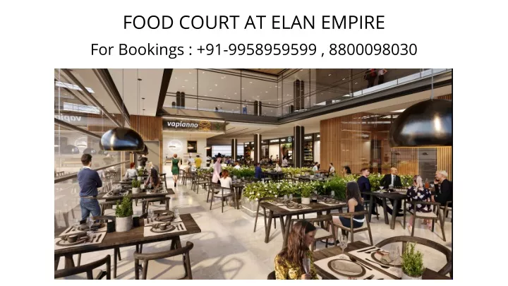 food court at elan empire for bookings