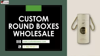custom round boxes wholesale