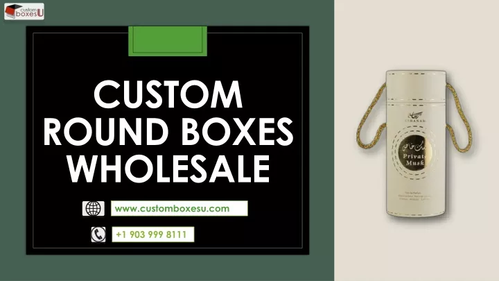 custom round boxes wholesale