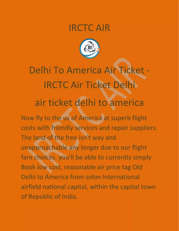 irctc air