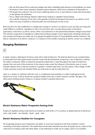 What Is Electric Resistance?