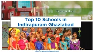 Top 10 Schools in Indirapuram Ghaziabad