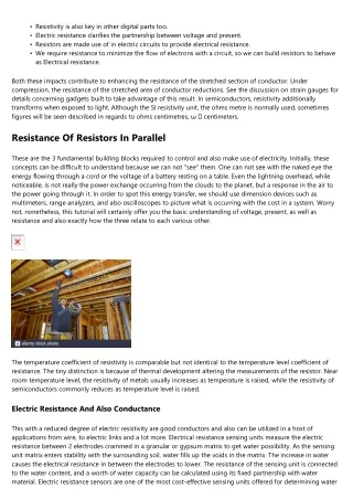 Electric Resistance Facts For Children
