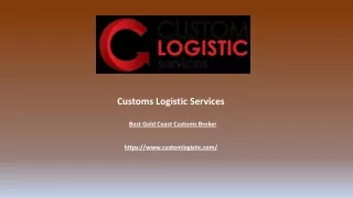 customs logistic services