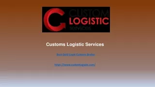 customs logistic services