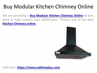 Buy Modular Kitchen Chimney Online