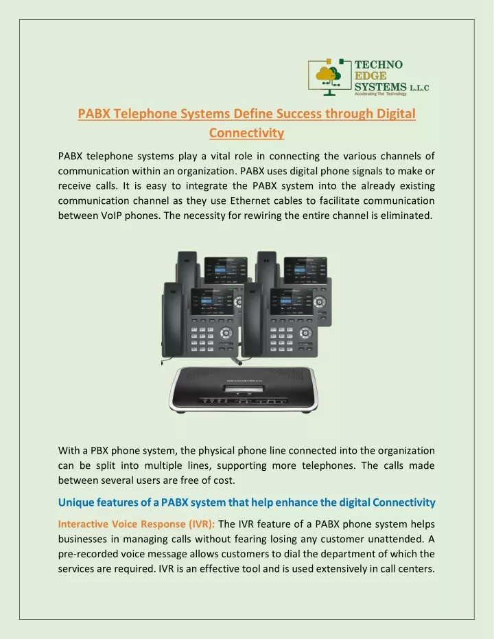 pabx telephone systems define success through