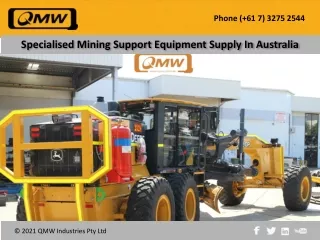Specialised Mining Support Equipment Supply In Australia