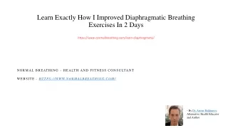 Learn Exactly How I Improved Diaphragmatic Breathing Exercises In 2 Days