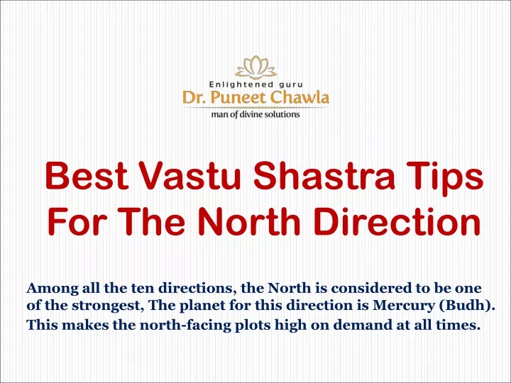 best vastu shastra tips for the north direction