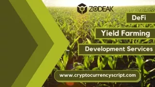 DeFi Yield Farming Development Services
