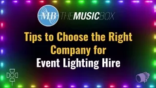 tips to choose the right company for event