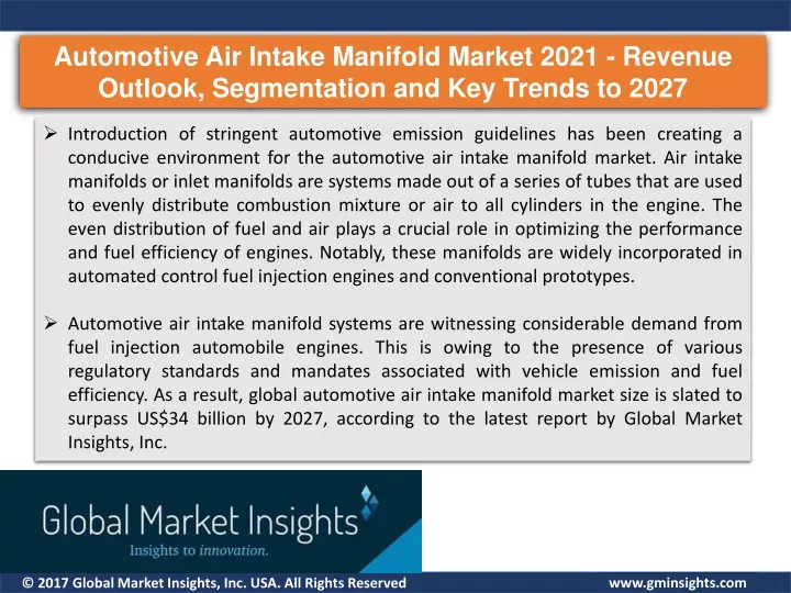 automotive air intake manifold market 2021